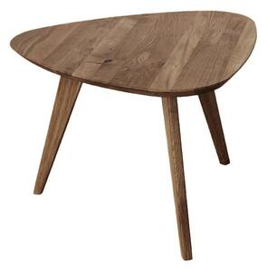 MOOD SELECTION Orbit Konferenčný stolík trojuholníkový 67 x 68 cm, dub, farba tobacco