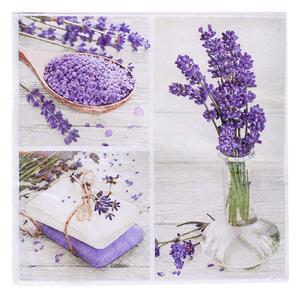 Servítky Vintage Lavender 20ks 33x33cm (Sada 20 servítok s pekným vintage vzorom)