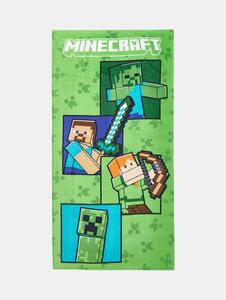 Sinsay - Detská bavlnená osuška Minecraft - zelená
