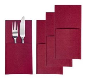 Westmark Sada vreciek na príbory COZY, 22 x 11 cm, 4 ks, červená