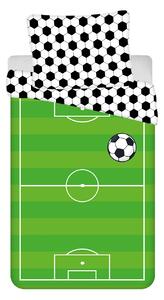 Jerry Fabrics Bavlnené obliečky 140x200 + 70x90 cm - Futbal "Green 02"