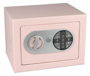 Rcihter Oceľový sejf s elektronickým zámkom, ružová