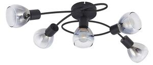 Lindby - Pendura 5 Stropné Lampa Čierna