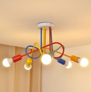 LED Detský prisadený luster OXFORD 5xE27/15W/230V