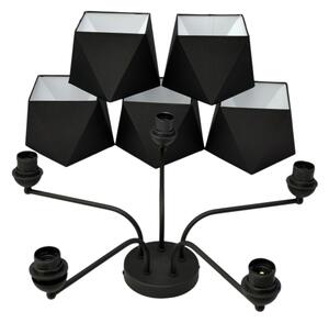 Luster ADAMANT 5xE27/15W/230V čierna