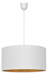Luster na lanku ALBA 1xE27/15W/230V pr. 40 cm biela/zlatá