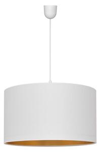 Luster na lanku ALBA 1xE27/15W/230V pr. 45 cm biela/zlatá