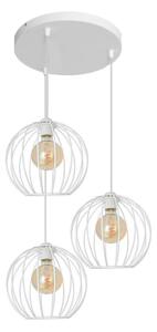 Luster na lanku MERCURE 3xE27/15W/230V biela