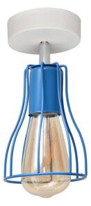 Prisadený luster TUBE II 1xE27/15W/230V modrá