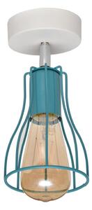 Prisadený luster TUBE II 1xE27/15W/230V tyrkysová