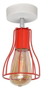 Prisadený luster TUBE II 1xE27/15W/230V červená