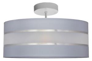Luster na tyči HELEN 3xE27/15W/230V šedá/lesklý chróm
