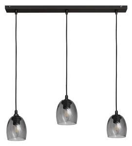 Luster na lanku BRILLANT 3xE27/15W/230V šedá