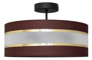 Luster na tyči HELEN 3xE27/15W/230V hnedá/čierna/zlatá