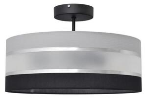 Luster na tyči HELEN 3xE27/15W/230V čierna/šedá/lesklý chróm