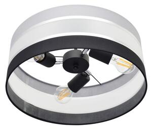 Luster na tyči HELEN 3xE27/15W/230V čierna/šedá/lesklý chróm