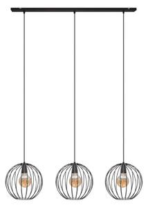 Luster na lanku MERCURE 3xE27/15W/230V čierna