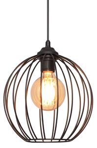 Luster na lanku MERCURE 1xE27/15W/230V pr. 24 cm čierna