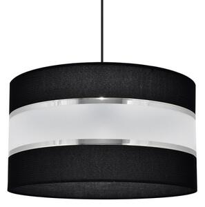 Luster na lanku HELEN 1xE27/15W/230V pr. 35 cm čierna/strieborná