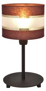 Stolná lampa HELEN 1xE27/15W/230V hnedá/čierna/zlatá
