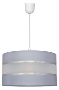 Luster na lanku HELEN 1xE27/15W/230V pr. 35 cm šedá/strieborná