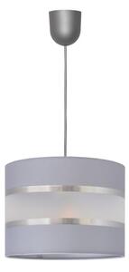 Luster na lanku HELEN 1xE27/15W/230V pr. 20 cm šedá/strieborná
