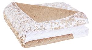 FLHF Prikrývka na posteľ Alhambra béžová/biela Rozmer: 170x210