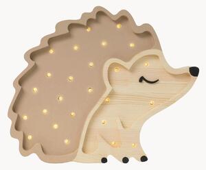 Ručne vyrobená detská LED-lampa's časovačom a ovládačom Hedgehog