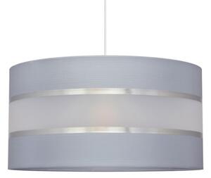 Luster na lanku HELEN 1xE27/15W/230V pr. 40 cm šedá/strieborná