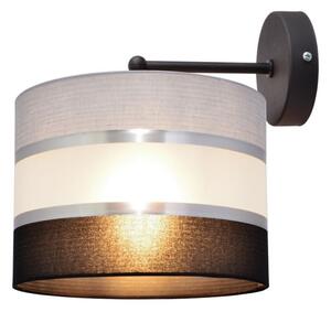 Nástenná lampa HELEN 1xE27/15W/230V čierna/šedá/strieborná