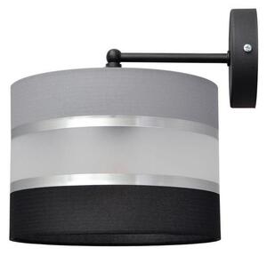 Nástenná lampa HELEN 1xE27/15W/230V čierna/šedá/strieborná