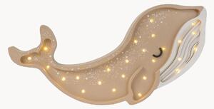 Ručne vyrobená detská LED-lampa's časovačom a diaľkovým ovládačom Whale