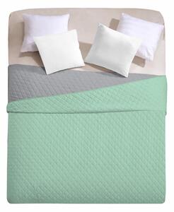 DecoKing Prikrývka na posteľ Axel mätovo zelená/oceľovo šedá 170x210 Rozmer: 170x270