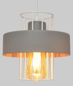 Luster na lanku VOLTA 3xE27/15W/230V pr. 42 cm šedá