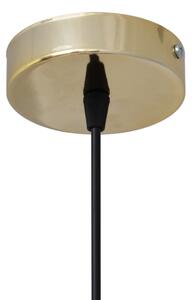 Luster na lanku NEWTON 1xE27/15W/230V čierna/zlatá