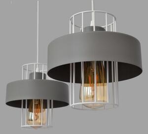 Luster na lanku VOLTA 2xE27/15W/230V šedá