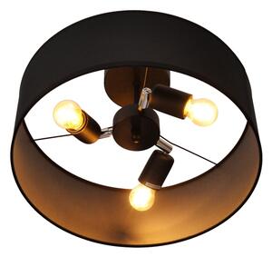 Luster na tyči ALBA 3xE27/15W/230V čierna