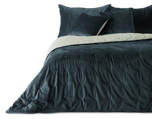 FLHF Prikrývka na posteľ Daisy tmavo modrá/krémová Rozmer: 170x210