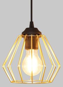 Luster na lanku AGAT 3xE27/15W/230V zlatá/čierna