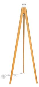 Stojacia lampa HELEN 1xE27/15W/230V krémová/zlatá/dub
