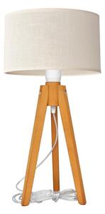 Stolná lampa ALBA 1xE27/15W/230V krémová/dub