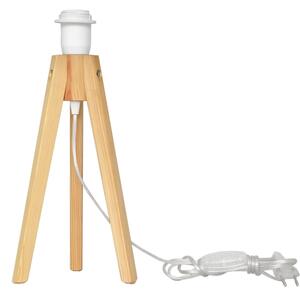 Stolná lampa HELEN 1xE27/15W/230V krémová/zlatá/borovica
