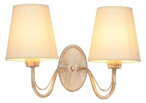Nástenná lampa MALBO 2xE27/15W/230V béžová