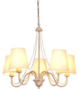 Luster na reťazi MALBO 5xE27/15W/230V béžová