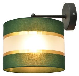 Nástenná lampa HELEN 1xE27/15W/230V zelená/zlatá