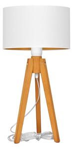 Stolná lampa ALBA 1xE27/15W/230V biela/zlatá/dub