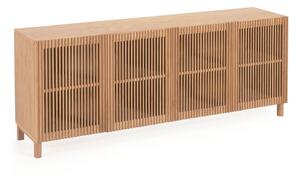 Nízka komoda v dekore duba v prírodnej farbe 180x72 cm Beyla – Kave Home