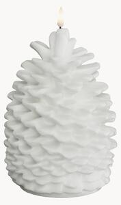 Ručne vyrobená vianočná LED sviečka's efektom plameňa Pine Cone, V 19 cm