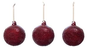 Ferm Living Vianočné banky Flurry L set 3ks, picante red