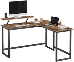 VASAGLE Písací stôl Industry - 140x130x76; 91,5 cm